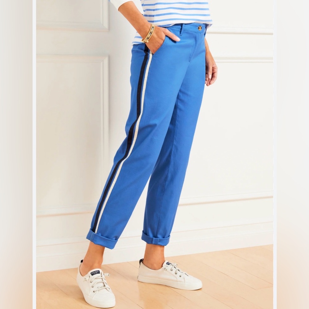 Talbots relaxed striped chino